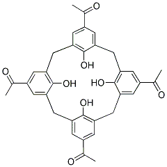 5,11,17,23-TETRAACETYL-25,26,27,28-TETRAHYDROXYCALIX[4]ARENE Struktur