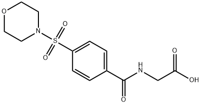 ([4-(MORPHOLIN-4-YLSULFONYL)BENZOYL]AMINO)ACETIC ACID Struktur