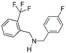 1-(4-FLUOROPHENYL)-N-(2-(TRIFLUOROMETHYL)BENZYL)METHANAMINE Struktur