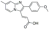 3-[2-(4-METHOXY-PHENYL)-7-METHYL-IMIDAZO[1,2-A]-PYRIDIN-3-YL]-ACRYLIC ACID Struktur