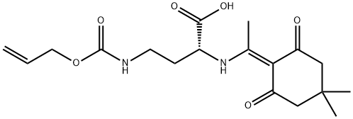 DDE-D-DAB(ALLOC)-OH Struktur