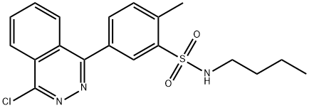 N-BUTYL-5-(4-CHLORO-PHTHALAZIN-1-YL)-2-METHYL-BENZENESULFONAMIDE Struktur