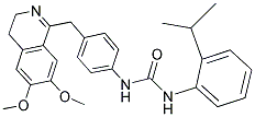 1-(4-((6,7-DIMETHOXY(3,4-DIHYDROISOQUINOLYL))METHYL)PHENYL)-3-(2-ISOPROPYLPHENYL)UREA