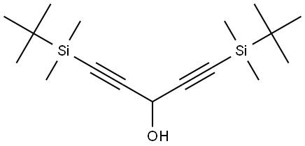 1,5-DI(TERT-BUTYLDIMETHYLSILYL)-1,4-PENTADIYN-3-OL Struktur