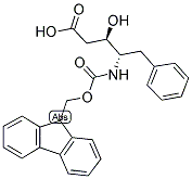 (3R,4S)-4-(FMOC-AMINO)-3-HYDROXY-5-PHENYLPENTANOIC ACID Struktur