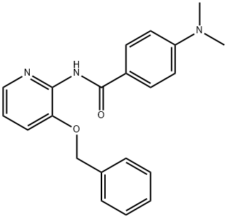 (4-(DIMETHYLAMINO)PHENYL)-N-(3-(PHENYLMETHOXY)(2-PYRIDYL))FORMAMIDE|