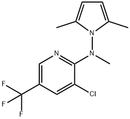 3-CHLORO-N-(2,5-DIMETHYL-1H-PYRROL-1-YL)-N-METHYL-5-(TRIFLUOROMETHYL)-2-PYRIDINAMINE Struktur