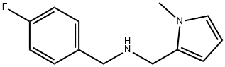 (4-FLUORO-BENZYL)-(1-METHYL-1H-PYRROL-2-YLMETHYL)-AMINE Structure
