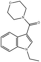 (1-ETHYL-1H-INDOL-3-YL)(MORPHOLINO)METHANONE Struktur