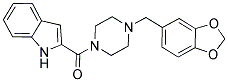 4-(BENZO[D]1,3-DIOXOLAN-5-YLMETHYL)PIPERAZINYL INDOL-2-YL KETONE