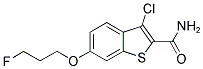 3-CHLORO-6-(3-FLUOROPROPOXY)-1-BENZOTHIOPHENE-2-CARBOXAMIDE Structure