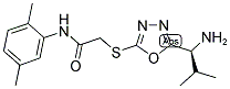2-[5-(1-AMINO-2-METHYL-PROPYL)-[1,3,4]OXADIAZOL-2-YLSULFANYL]-N-(2,5-DIMETHYL-PHENYL)-ACETAMIDE Structure