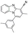 1-(3,5-DIMETHYLPHENYL)-3-METHYLPYRIDO[1,2-A]BENZIMIDAZOLE-4-CARBONITRILE Struktur