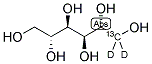 D-[1-13C,1,1'-2H2]MANNITOL Struktur