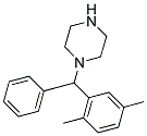 1-[(2,5-DIMETHYLPHENYL)(PHENYL)METHYL]PIPERAZINE Struktur