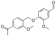 4-(4-ACETYL-2-METHOXY-BENZYLOXY)-3-METHOXY-BENZALDEHYDE Struktur