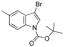 3-BROMO-5-METHYLINDOLE-1-CARBOXYLIC ACID TERT-BUTYL ESTER Struktur