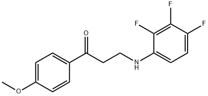 1-(4-METHOXYPHENYL)-3-(2,3,4-TRIFLUOROANILINO)-1-PROPANONE Structure