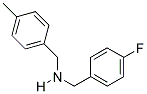 1-(4-FLUOROPHENYL)-N-(4-METHYLBENZYL)METHANAMINE Struktur