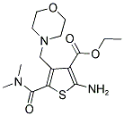 ETHYL 2-AMINO-5-[(DIMETHYLAMINO)CARBONYL]-4-(MORPHOLIN-4-YLMETHYL)THIOPHENE-3-CARBOXYLATE Struktur