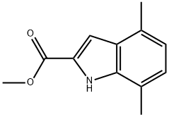4,7-DIMETHYL-1H-INDOLE-2-CARBOXYLIC ACID METHYL ESTER Structure
