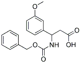 3-BENZYLOXYCARBONYLAMINO-3-(3-METHOXY-PHENYL)-PROPIONIC ACID Struktur
