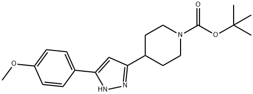 TERT-BUTYL 4-[5-(4-METHOXYPHENYL)-1H-PYRAZOL-3-YL]TETRAHYDRO-1(2H)-PYRIDINECARBOXYLATE Struktur