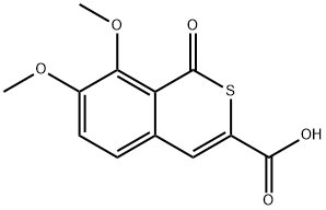 7,8-DIMETHOXY-1-OXO-1H-ISOTHIOCHROMENE-3-CARBOXYLIC ACID, 412336-00-6, 結(jié)構(gòu)式