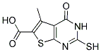 2-MERCAPTO-5-METHYL-4-OXO-3,4-DIHYDRO-THIENO[2,3-D]PYRIMIDINE-6-CARBOXYLIC ACID Struktur