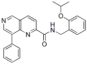 8-PHENYL-[1,6]NAPHTHYRIDINE-2-CARBOXYLIC ACID 2-ISOPROPOXY-BENZYLAMIDE