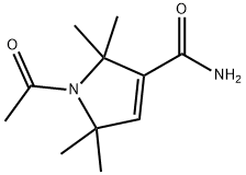 1-ACETYL-2,2,5,5-TETRAMETHYL-3-PYRROLINE-3-CARBOXAMIDE Struktur