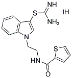1-(2-[(THIEN-2-YLCARBONYL)AMINO]ETHYL)-1H-INDOL-3-YL IMIDOTHIOCARBAMATE HYDROIODIDE Structure