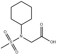 (CYCLOHEXYL-METHANESULFONYL-AMINO)-ACETIC ACID Structure