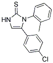 5-(4-CHLORO-PHENYL)-1-O-TOLYL-1,3-DIHYDRO-IMIDAZOLE-2-THIONE Struktur