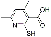 2-MERCAPTO-4,6-DIMETHYLNICOTINIC ACID Struktur