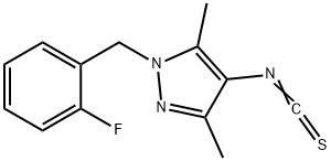 1-(2-FLUORO-BENZYL)-4-ISOTHIOCYANATO-3,5-DIMETHYL-1H-PYRAZOLE Structure