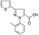 3-(THIOPHEN-2-YL)-1-O-TOLYL-1H-PYRAZOLE-5-CARBOXYLIC ACID Struktur