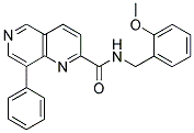N-(2-METHOXYBENZYL)-8-PHENYL-1,6-NAPHTHYRIDINE-2-CARBOXAMIDE Structure