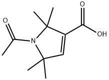 1-ACETYL-2,2,5,5-TETRAMETHYL-3-PYRROLINE-3-CARBOXYLIC ACID Struktur