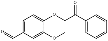 3-METHOXY-4-(2-OXO-2-PHENYLETHOXY)BENZALDEHYDE Structure