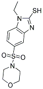 1-ETHYL-5-(MORPHOLIN-4-YLSULFONYL)-1H-BENZIMIDAZOLE-2-THIOL Struktur