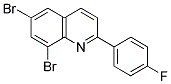 6,8-DIBROMO-2-(4-FLUOROPHENYL)QUINOLINE Struktur