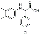 (4-CHLORO-PHENYL)-(3,4-DIMETHYL-PHENYLAMINO)-ACETIC ACID Struktur