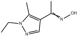 1-(1-ETHYL-5-METHYL-1 H-PYRAZOL-4-YL)-ETHANONE OXIME Struktur