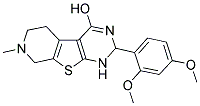 2-(2,4-DIMETHOXYPHENYL)-7-METHYL-1,2,5,6,7,8-HEXAHYDROPYRIDO[4',3':4,5]THIENO[2,3-D]PYRIMIDIN-4-OL Struktur