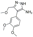 4-(3,4-DIMETHOXYPHENYL)-3-(METHOXYMETHYL)-1H-PYRAZOL-5-AMINE Struktur