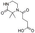 4-(2,2-DIMETHYL-3-OXO-PIPERAZIN-1-YL)-4-OXO-BUTYRIC ACID Structure