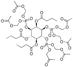 1,3,6-TRI-O-BUTYRYL-MYO-INOSITOL 1,3,6-TRISPHOSPHATE-HEXAKIS(ACETOXYMETHYL) ESTER|1,3,6-TRI-O-BUTYRYL-MYO-INOSITOL 1,3,6-TRISPHOSPHATE-HEXAKIS(ACETOXYMETHYL) ESTER