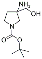 3-AMINO-3-HYDROXYMETHYL-PYRROLIDINE-1-CARBOXYLIC ACID TERT-BUTYL ESTER Structure