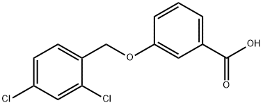 3-[(2,4-DICHLOROBENZYL)OXY]BENZOIC ACID Struktur
